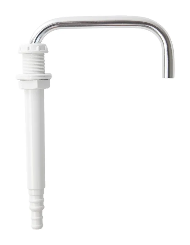 Whale FT1152 Telescopic Faucet, Telescopes from 1 3/8-In. to 5-in, Uses ½-in. Hose Connection, Chromed Brass and Plastic ,Black