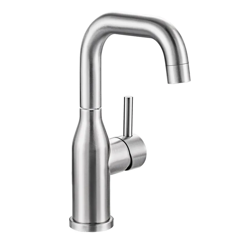 Bar Sink Faucet Single Hole ARCORA Brushed Nickel Wet Bar Faucets - Prep Sink Faucet 360 Swivel - Small Kitchen Bathroom Faucet with cUPC Supply Lines