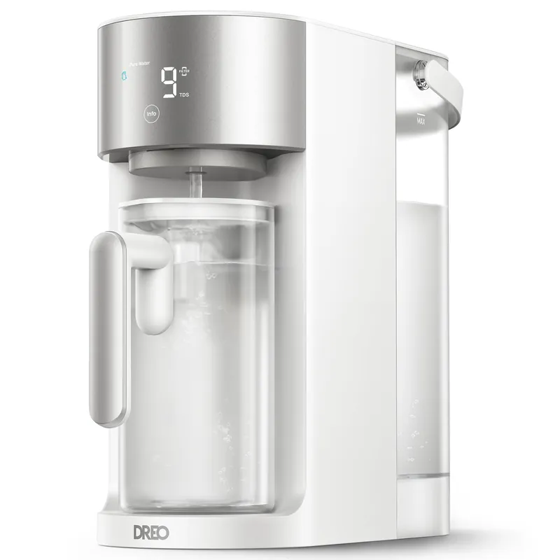 DREO Reverse Osmosis Water Filter Countertop, RO Filtration System, 3 1 Pure to Drain, TDS & Filter Life & Autofill Pitcher, Installation-Free, Self-Cleaning Water Purifier, RO Water Filter