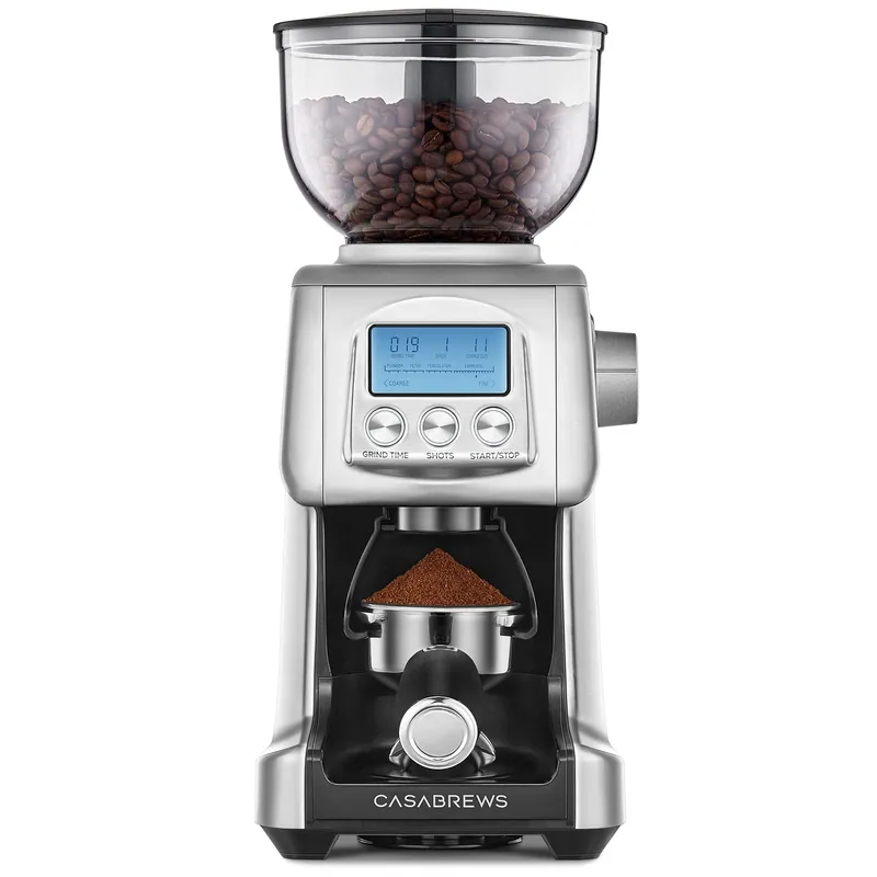 CASABREWS Tornado Electric Conical Burr Coffee Grinder, Automatic Burr Coffee Grinder with 77 Precision Grind Settings for Espresso to French Press, Special for Barista and Coffee Lovers