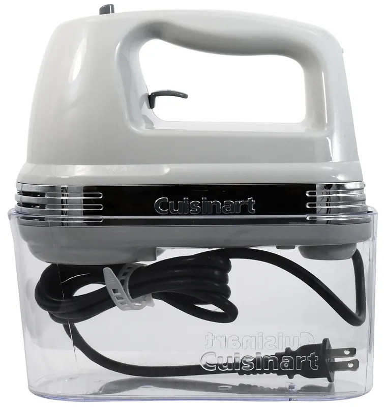 Cuisinart Power Advantage Plus 9-Speed Hand Mixer, 220W-Motor Hand Blender Electric Mixer with 9 Speed Settings, XL Dishwasher-Safe Beaters, 3 Low Mixing Speeds, Storage Case, Cool Grey