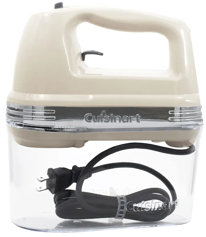Cuisinart Power Advantage Plus 9-Speed Hand Mixer, 220W-Motor Hand Blender Electric Mixer with 9 Speed Settings, XL Dishwasher-Safe Beaters, 3 Low Mixing Speeds, Storage Case, Cream