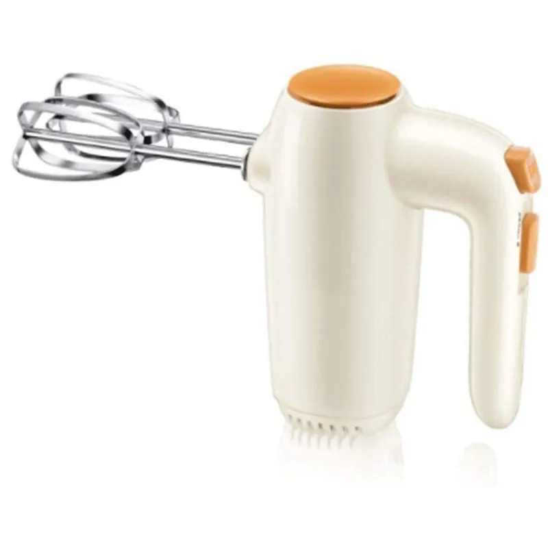 Mini Electric Hand-held Egg Beater, 5-Speed Adjustable Hand-held Kitchen Mixer with 2 Large Mixers