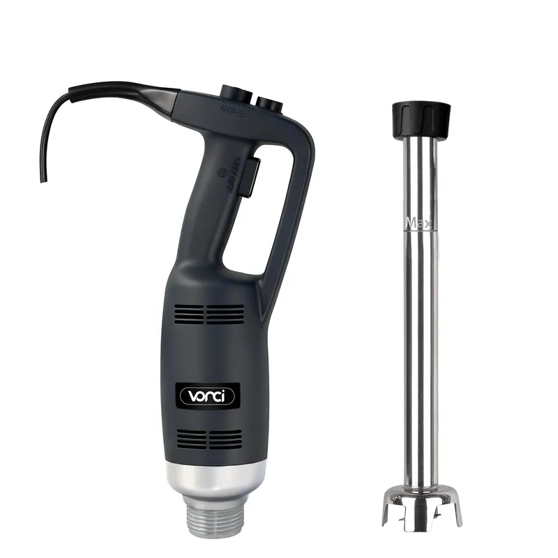 VONCI 500W Commercial Immersion Blender, 16" SUS 304 Removable Shaft, Heavy Duty Power Hand Mixer with Variable Speed 6000-20000RPM, Professional Electric Stick Blender for Restaurant Kitchen Use.