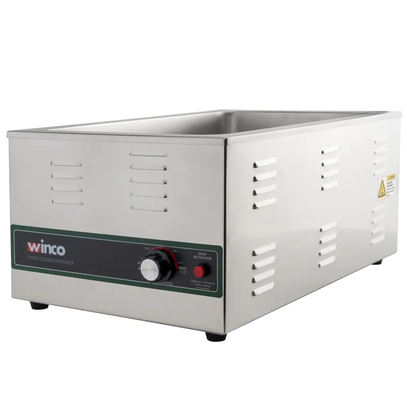 Winco FW-S600 Electric Food Cooker/Warmer, 1500-watt,Stainless Steel,Medium