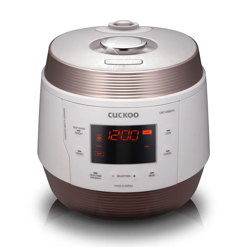 CUCKOO Electric Pressure Cooker 5QT, Versatile Slow Cooker with 10 Menu Options, High Pressure Food Steamer for Cooking, Instant Multicooker with Stainless Steel Non-Stick Inner Pot (CMC-QSB501S)