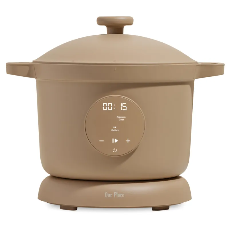 Our Place Dream Cooker 6 Qt Ceramic Nonstick Multicooker & Pressure Cooker with Touchscreen Controls & Auto Steam Release 4 Modes Pressure Cook, Sauté/Sear, Slow Cook & Warm Steam