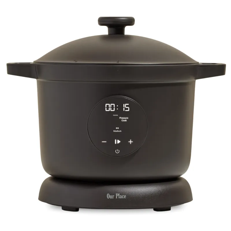 Our Place Dream Cooker 6 Qt Ceramic Nonstick Multicooker & Pressure Cooker with Touchscreen Controls & Auto Steam Release 4 Modes Pressure Cook, Sauté/Sear, Slow Cook & Warm Char
