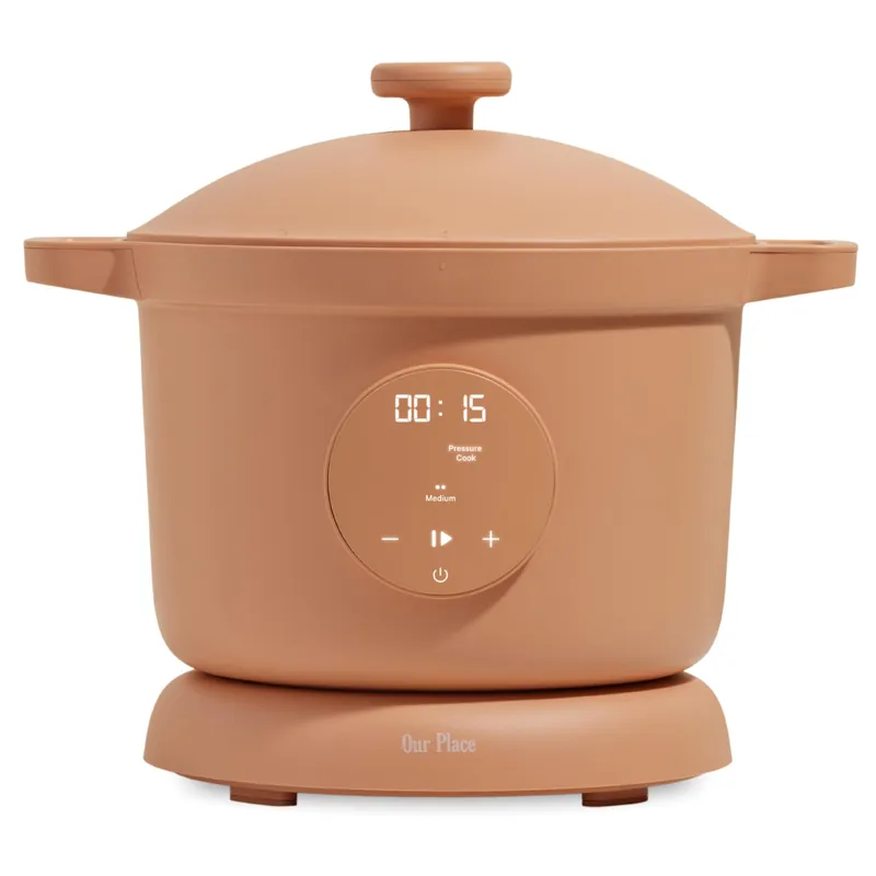 Our Place Dream Cooker 6 Qt Ceramic Nonstick Multicooker & Pressure Cooker with Touchscreen Controls & Auto Steam Release 4 Modes Pressure Cook, Sauté/Sear, Slow Cook & Warm Spice