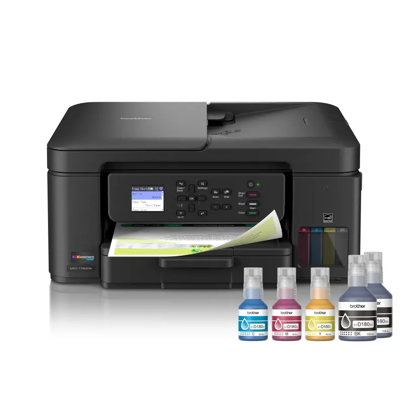 Brother INKvestment Tank 780 Wireless Color Inkjet All-in-One Printer with Duplex Printing Includes up to 3 Years of Ink in-Box(1) and a 3-Year Limited Warranty(2) (MFC-T780DW)