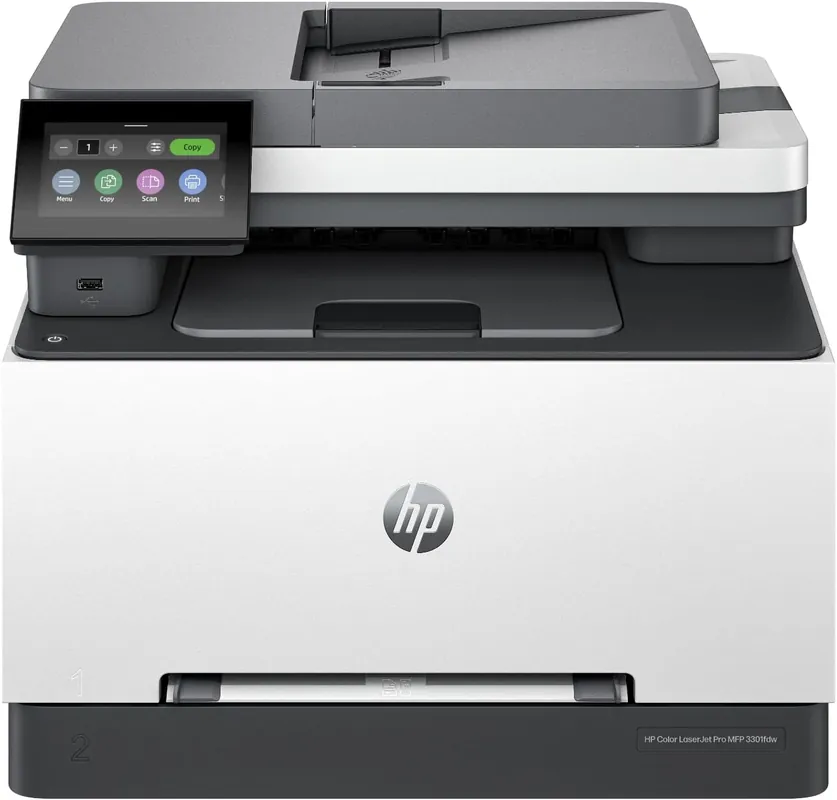 HP Color LaserJet Pro MFP 3301cdw Wireless All-in-One Color Laser Printer, Office Printer, Scanner, Copier,