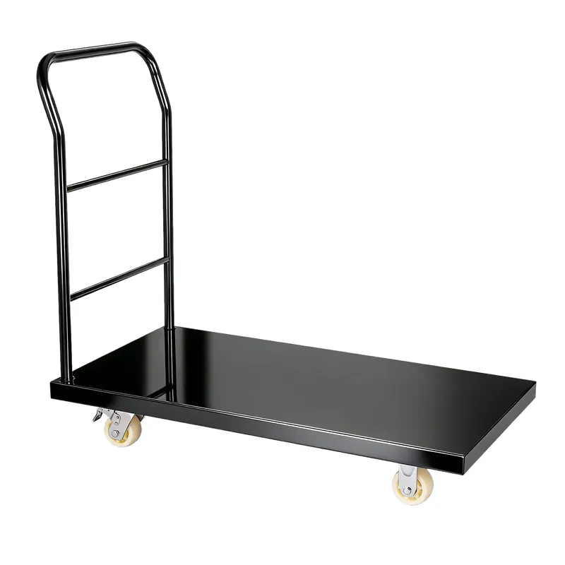 Heavy Duty Platform Truck Moving Flatbed Cart 47” x 24”Push Dolly, 3500 lbs Capacity Steel Flatbed Cart,