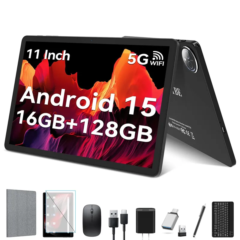 Android 15 Tablet 11 inch, 2025 Latest Tablets with 16GB RAM 128GB ROM 1TB Expand