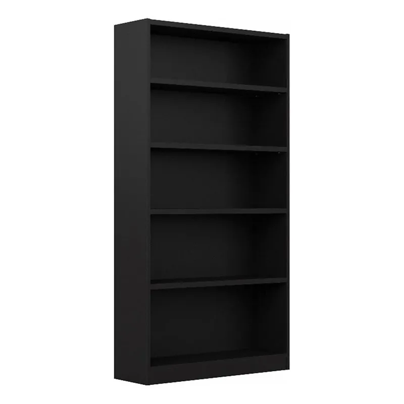 Bush Home Tall 5 Shelf Bookcase, 5 Tier Bookshelf Storage Cabinet with Adjustable Shelves for Living Room