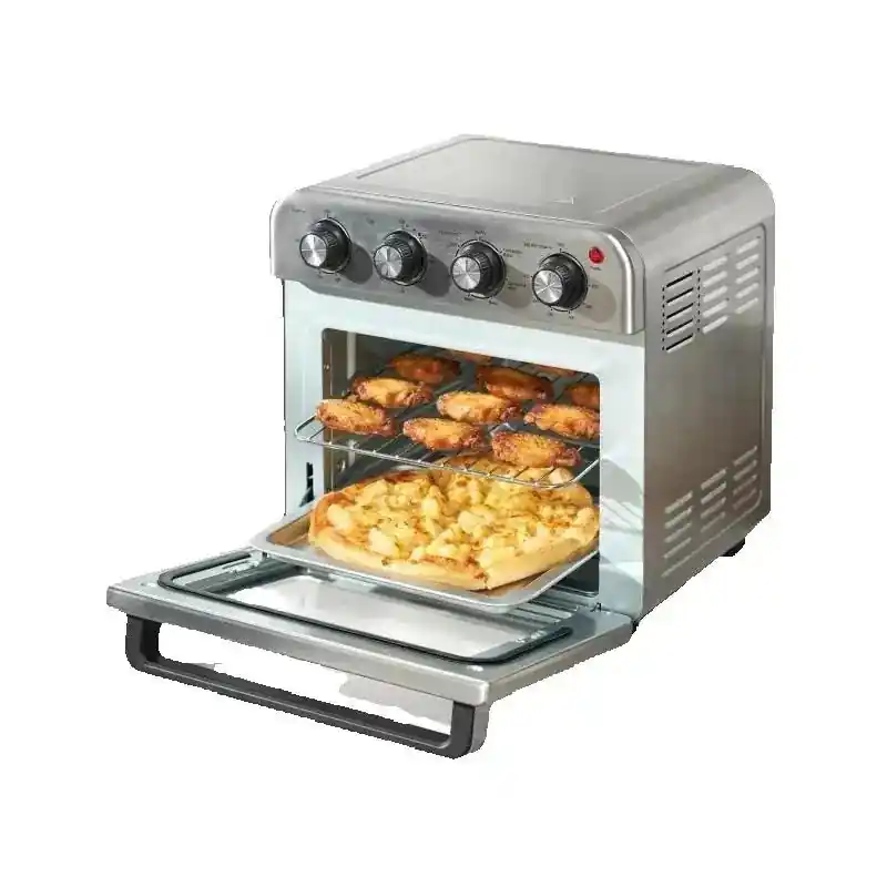 SucceBuy 18L 1700W Air Fryer Toaster Oven Stainless Steel Toaster Ovens Countertop Combo with Grill Home and Commercial Use