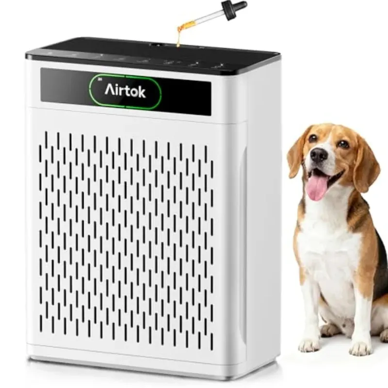 Air Purifier for Home Large Room Up to 1848sq.ft with Washable Pre-Filter Air Quality Monitor HEPA Sleep Mode for Bedroom Dorm