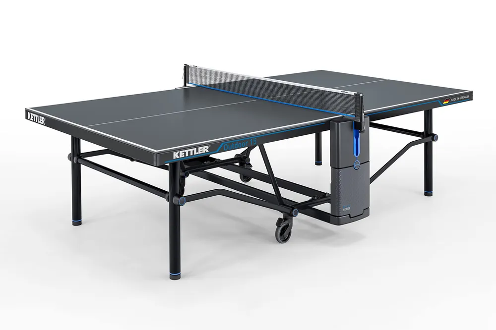 KETTLER Outdoor 15 Table Tennis Table Ready to Play Bundle