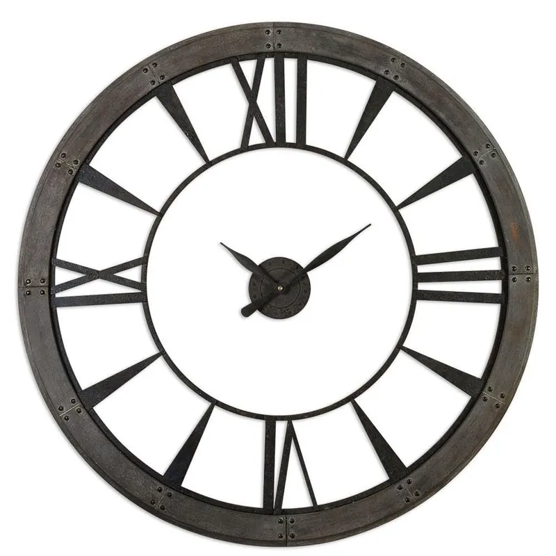 Uttermost Ronan - 60 inch Large Wall Clock - 60 inches Wide by 1.5 inches deep