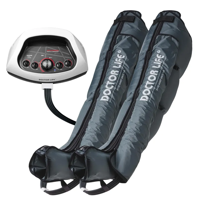 Doctor Life (FSA HSA Approved) Sequential Air Compression Leg Massager Device, Foot and Leg Recovery Boots - Improved Blood Circulation and Fast Sports Recovery (SP-2000, L)