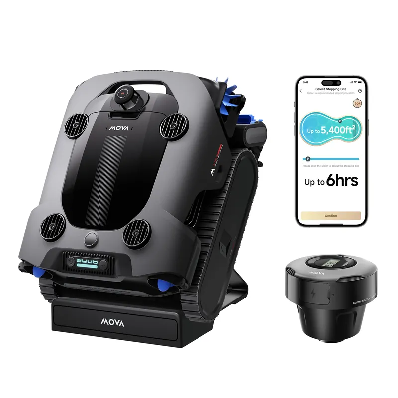Mova Rover X10 Cordless Robotic Pool Cleaner, 7-in-1 Cleaning, AquaScan LDS Mapping & Precise PoolNavi, Smart Surface Parking, 10,000 GPH Suction, EdgeDrive Brush, Skimmer with Real-time App Control