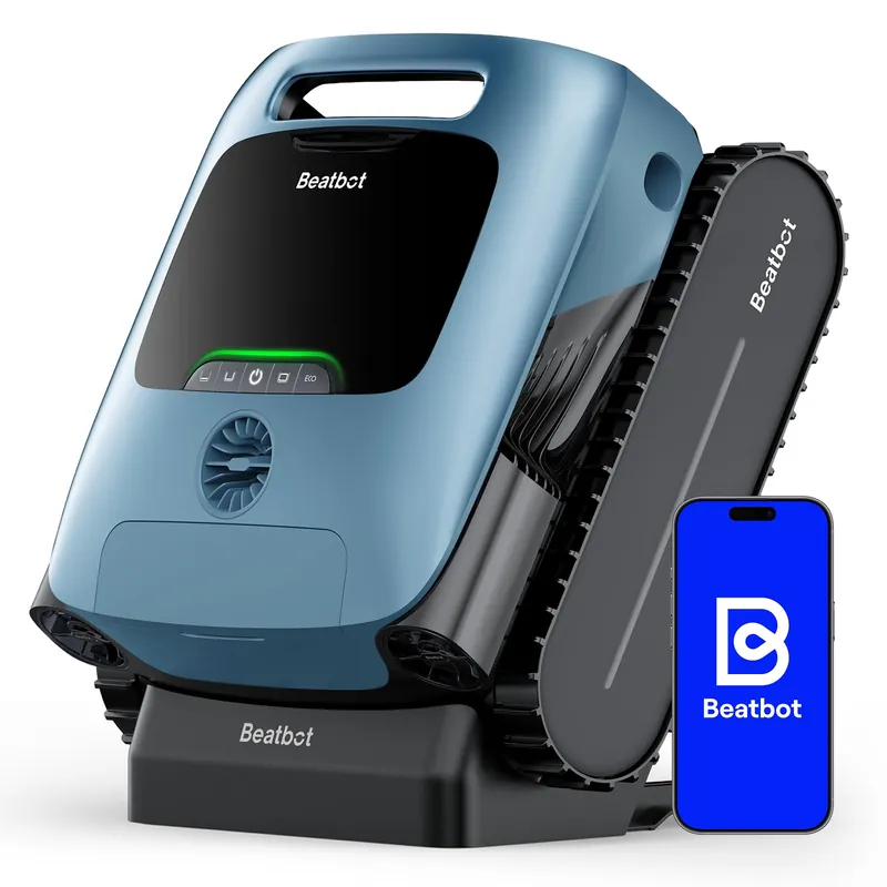 (2026 Upgrade) Beatbot A100 Pro Pool Robot Vacuum, 5-in-1 Cleaning with Smart Surface Parking, Clarifies & Skims Water, Ideal for Inground Pools up to 3,299 Sq.ft - Aquasense pro - Cobalt Blue