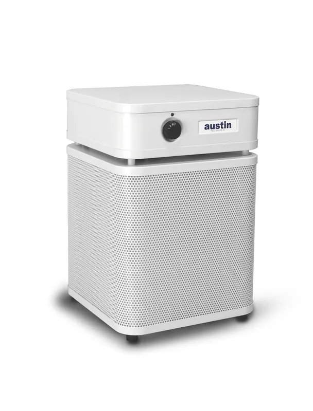 Austin Air HealthMate Plus Junior Air Purifier, White - Advanced 4- Stage Filtration Air Purifiers For Home with Activated Carbon & Zeolite - Ideal as Air Purifiers for Bedroom, Model A250