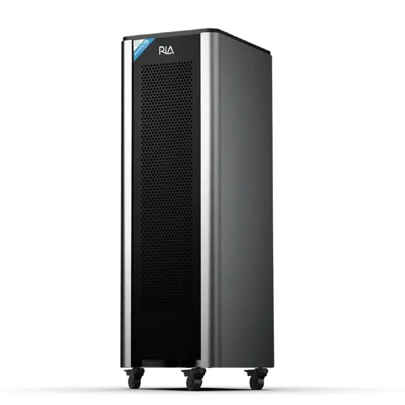 RIA Air Purifier SafeGuard with AtmosAir Bi-Polar Ionization Technology, Quiet Industrial-Grade Air Cleaner for Commercial Buildings up to 1000 SqFt, Captures Tiniest Particles