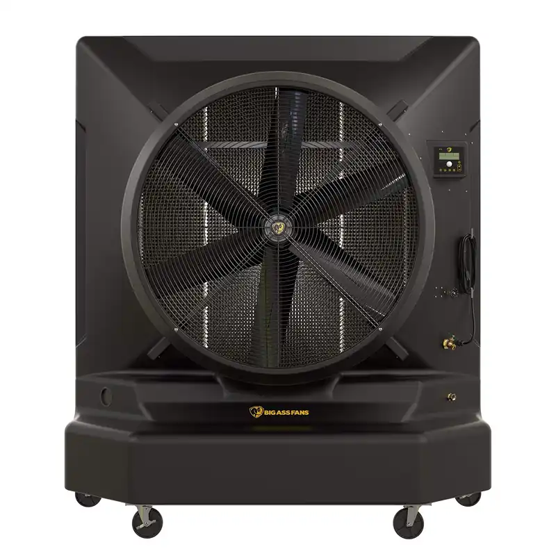 Big Ass Fans Cool-Space 500 Portable Evaporative Swamp Cooler, 50-inch Diameter Fan, Indoor or Outdoor Use, Continuous or Fillable (64 Gallon Capacity), Variable Speed