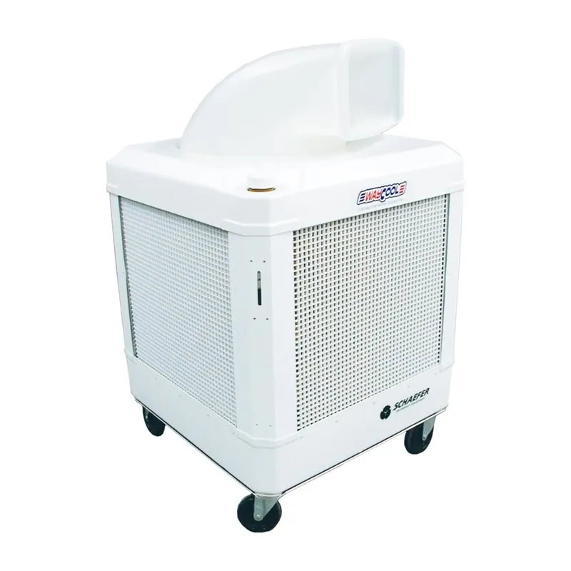 Schaefer WC-1HPMFA WayCool Portable Evaporative Cooler 1 HP, Spot Air Conditioner Patio Water Swamp Cooler for Outdoor Patio‘s, Events, Temporary Cooling areas & Livestock, 2 Speed