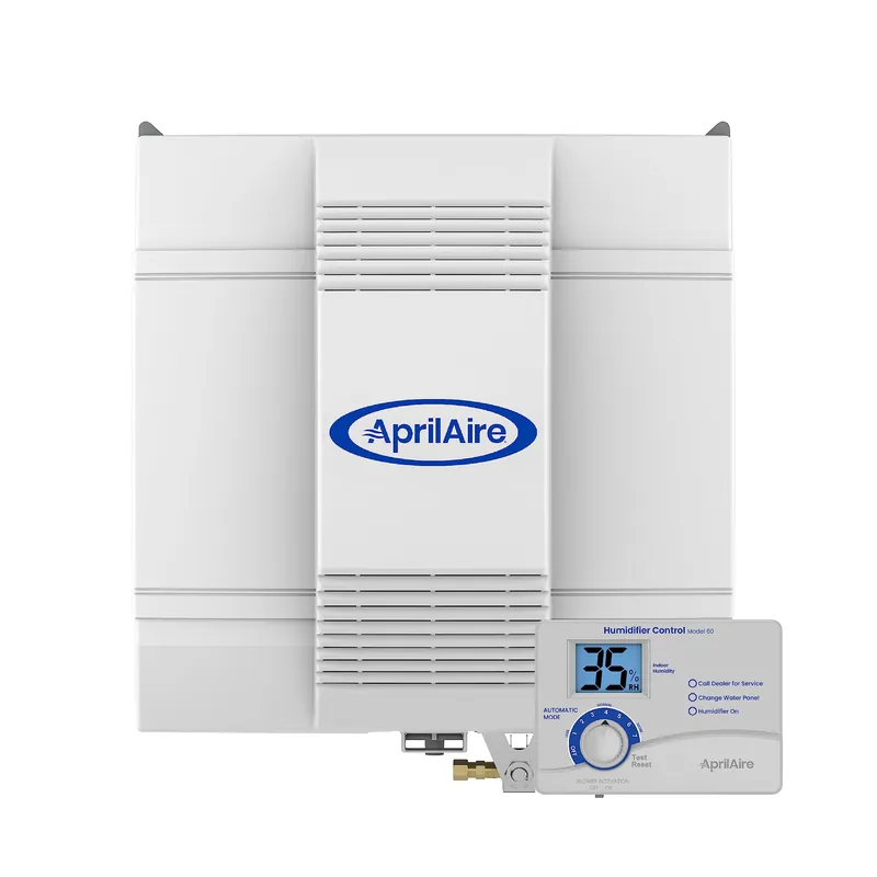 AprilAire 700 Whole-House Humidifier, Automatic Fan Powered Furnace Humidifier, Large Capacity Whole-House Humidifier for Homes up to 5,300 Sq. Ft., White