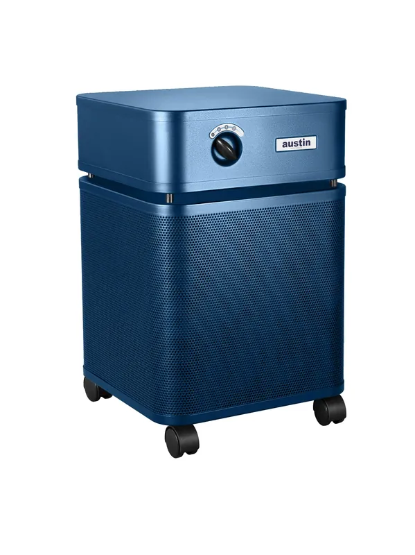 Austin Air HealthMate Standard Air Purifier Midnight Blue - Advanced 4- Stage Filtration Air Purifiers For Home with Activated Carbon & Zeolite - Ideal as Air Purifiers for Bedroom, Model B400