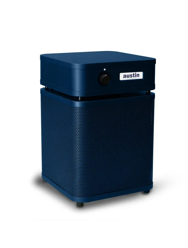 Austin Air HealthMate Junior Air Purifier, Midnight Blue - Advanced 4- Stage Filtration Air Purifiers For Home with Activated Carbon & Zeolite - Ideal as Air Purifiers for Bedroom, Model A200
