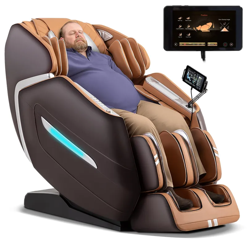 MassaMAX 4D Plus Massage Chair for Big & Tall People Full Body Massage Up to 6‘10" & 500 lbs, 59" SL Track, OTA Cloud Upgrade - Never Outdated, APP Control, 27+ Modes, Auto Footrest Extension A580