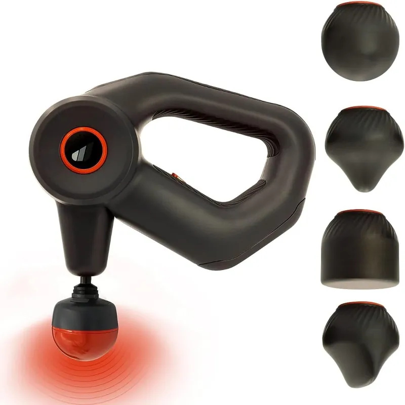 Wellbody 5 Deep Tissue Massage Gun with Heat Ball Technology Vibrating Handheld Massager for Trigger Point Therapy 5 Speed Rechargeable Portable Device for Muscle Pain Relief & Recovery