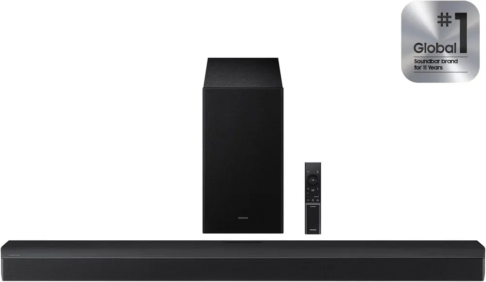 Samsung HW-Q600F Soundbar 3.1.2ch Dolby Atmos with Wireless Subwoofer, DTS Virtual X, Q-Symphony, HDMI eARC, Bluetooth Sound Bar for TV Home Theater