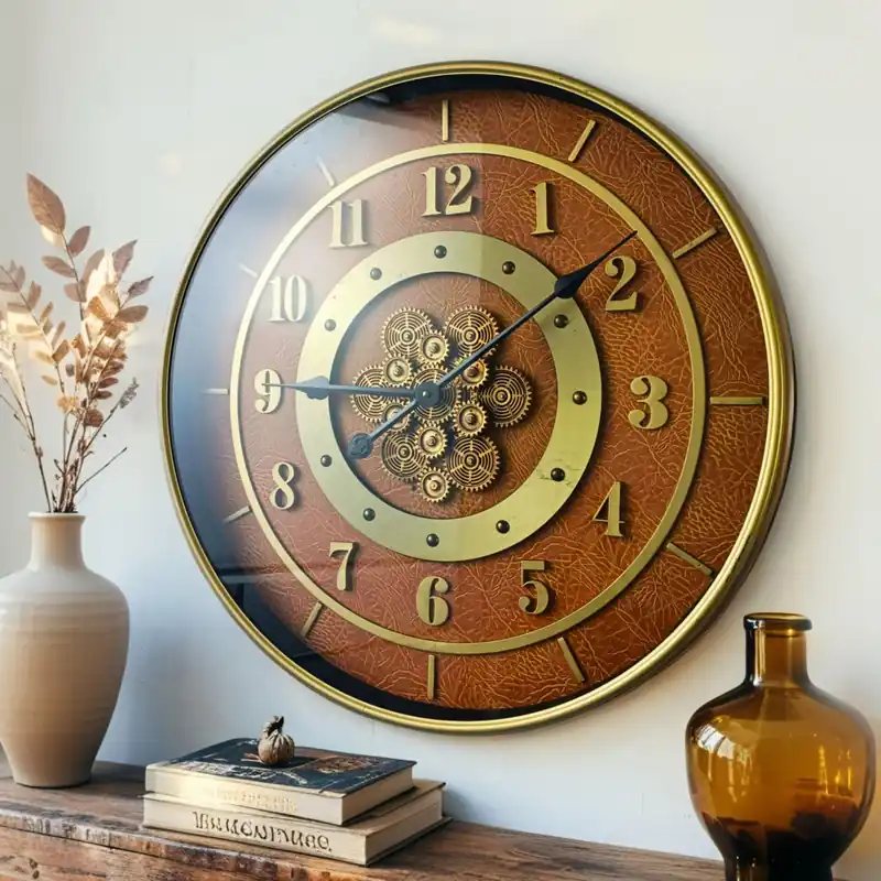 THE GEARS CLOCK 24‘‘ Inch Real Moving Gear Wall Clock Sweden Line Malmo (24 inches (59 cm))
