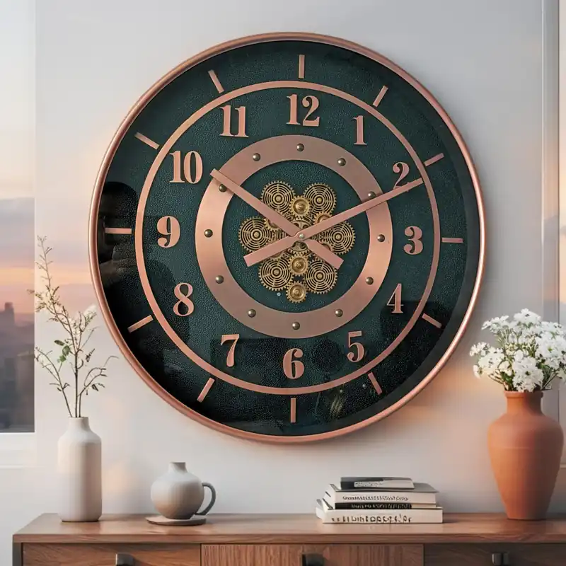 THE GEARS CLOCK 24‘‘ Inch Real Moving Gear Wall Clock Sweden Line Gothenburg (24 inches (59 cm))