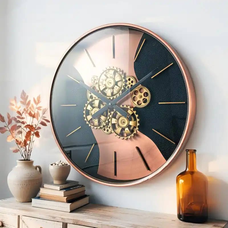 THE GEARS CLOCK 22‘‘ Inch Real Moving Gear Wall Clock Sweden Line Uppsala (22 inches (55 cm))