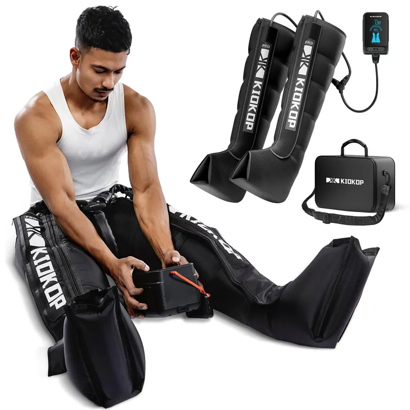 Air Compression Recovery System Full Leg Massager Boots with 8 Intensities 4 Modes Professional Sequential Device to Improvement,Relax,Fast Recovery Muscle for Athletes Small Size(Height 160-185CM)