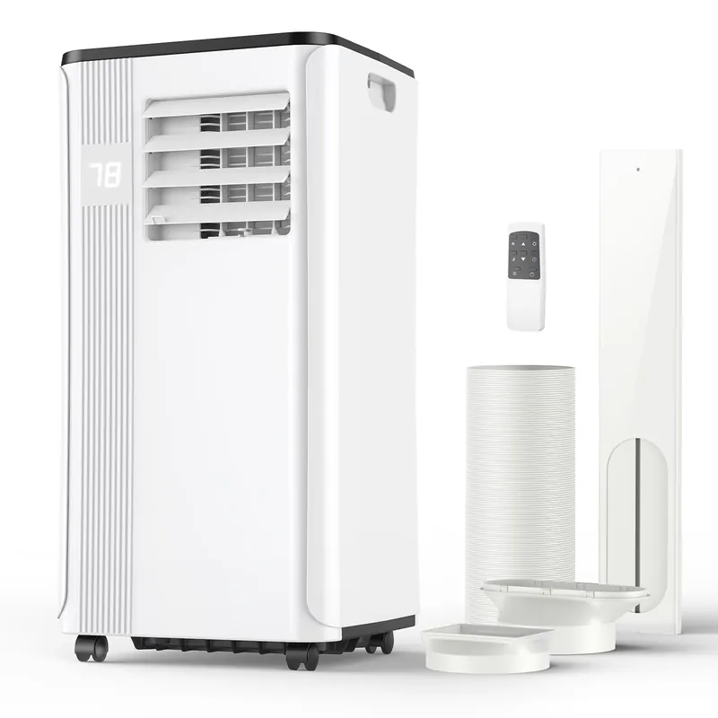 Portable Air Conditioners - 2026 Upgraded 10000 BTU Portable AC for Room up to 450 Sq. Ft, 3 in 1 AC Unit with 24H Timer, Smart Sleep Mode, Remote Control, Air Cooler for Bedroom Kitchen Small-Rooms