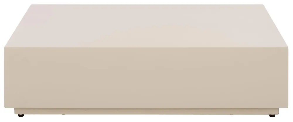 SAFAVIEH Outdoor - Tina Rectangle Coffee Table - Ivory Cement Ficonstone - Fully Assembled - Weather Resistant - Ideal for Deck, Patio, Backyard, 39.4" W x 23.6" D x 10.6" H (PAT6212C)