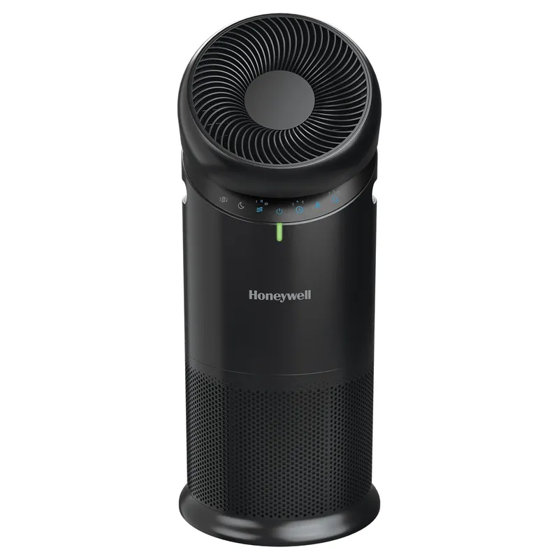 Honeywell Allergen Plus™ 3-in-1 HEPA Air Purifier for Home, Fan & Adjustable Airflow for Large Rooms up to 1928 Ft², Air Quality Sensor, Reduces Allergens, Pet Dander & Odors, Black, HPA6000B