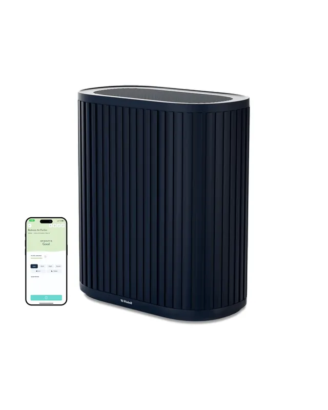 Windmill Air Purifier Max for Home - 3-In-1 Filtration for Dust, Smoke, & More - True HEPA Filter, Activated Carbon, & Pre-Filter - Ultra-Quiet - App Compatible - Covers Up To 1950 sq ft – Navy