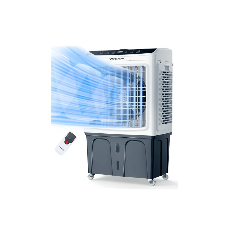 VAGKRI Evaporative Air Cooler Portable Swamp Cooler, Outdoor Air Conditioners 3-IN-1 Cooling Fan with Remote Control Water Self-filling, 24H Time, 3 Modes & Wind for Garden, Garage, Patio, Living Room