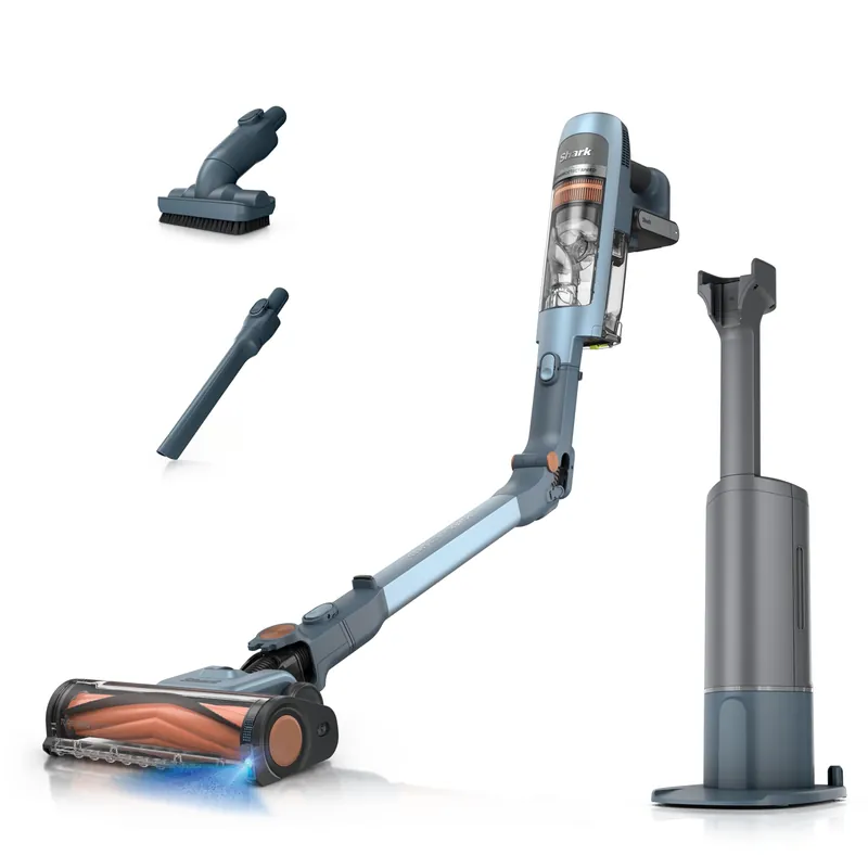 Shark PowerDetect Speed Clean & Empty Cordless Stick Vacuum Cleaner with Auto-Empty Lightweight & Rechargeable Handheld Vacuum Carpet, Hard Floors & Pet Hair 60-Min Runtime Ice Blue IA3241