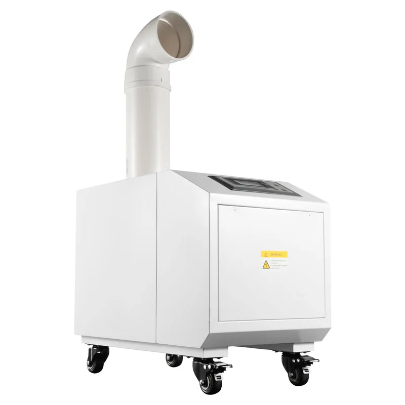 300W Ultrasonic Humidifier, 2.64Gal, 3kg/h(6.6lbs/h) Fog Output, 110V Automatic Humidity Control with Digital Display & Wheels, for Workshop, Warehouse, And Agriculture
