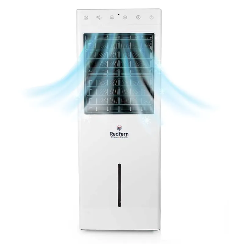 iQ Pure Breeze Portable Air Cooler - Energy-Efficient Evaporative Cooler for Home & Office - Quiet with Remote Control - Stay Cool and Save Energy (Large)