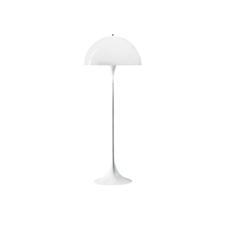 COOBATG Mushroom Modern Semi-Circular Floor Lamp - White Acrylic Round Shade for Living Room & Bedroom