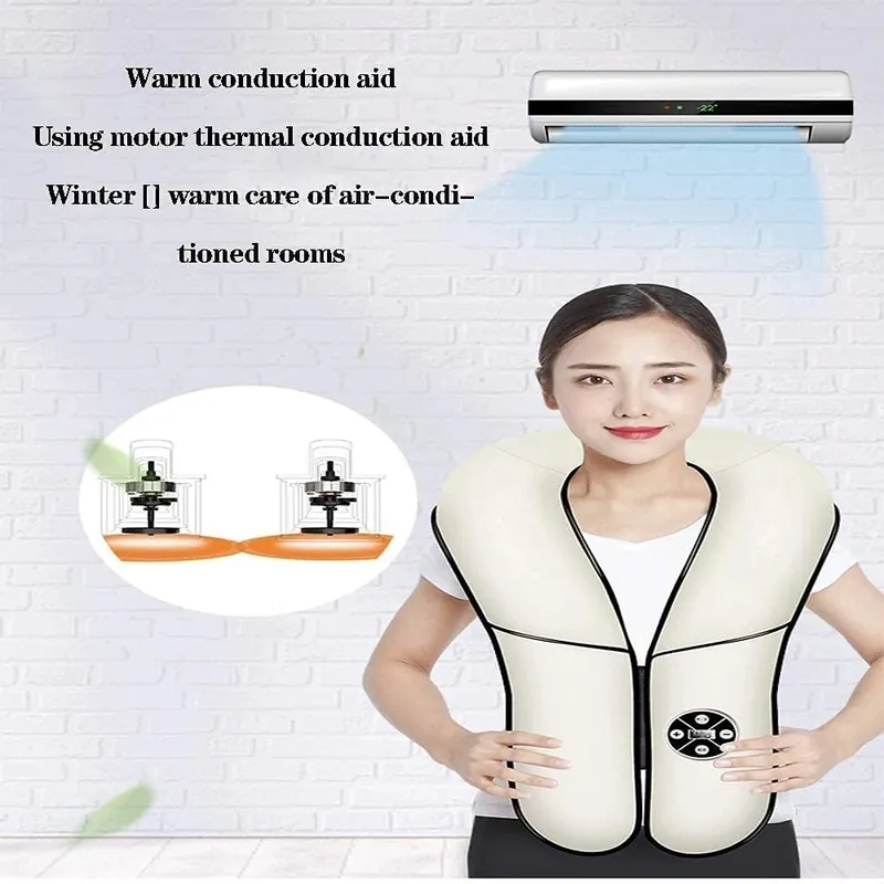 Feiyx Neck and Back Massager,Shoulder and Full Body Deep Tissue,with Soothing Heat,for Shoulder,Leg,Body Muscle Pain Relief,Home,Office,and Car Use