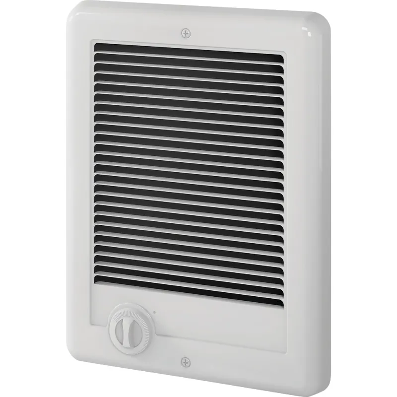 Cadet Com-Pak Electric Wall Heater Complete Unit with Thermostat (Model CSC151TW, Part 67509), 5120 BTU, 120 Volt, 1500 Watt, White